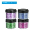 thumbnail image 3 of Uxcell Holographic Chunky Glitter, Craft Glitter Powder for Resin, 4Color, 4Jars, 3 of 6