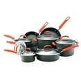 thumbnail image 1 of Juego de utensilios de cocina Rachael Ray Brights anodizado duro, 14 piezas, gris, 1 of 6