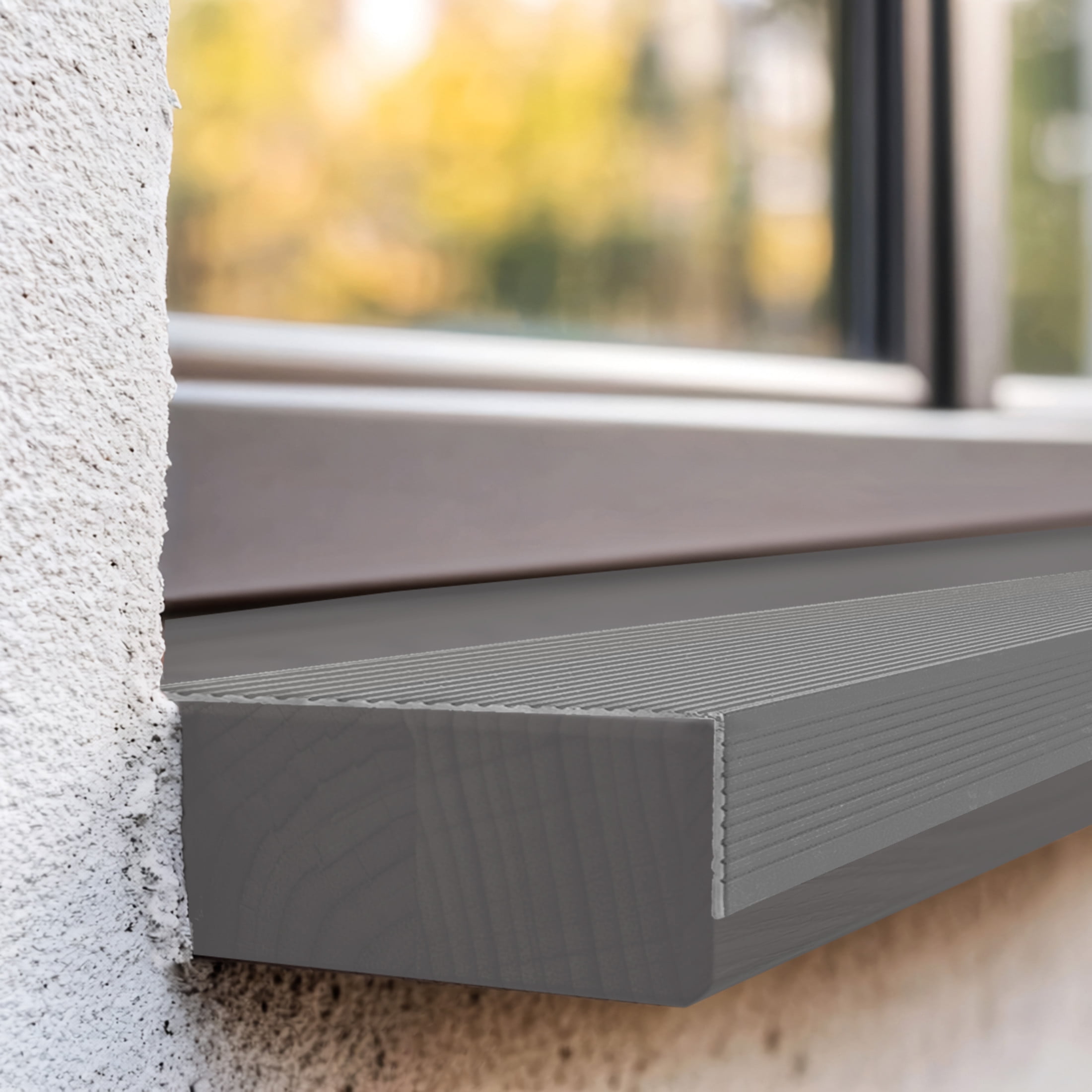 M-D Building Products 69844 4-1/2 in. x 1-1/2 in. x 72 in. Mill Aluminum Sill Nosing