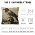 thumbnail image 5 of BANET  Skull Printed Square Throw Pillow Cover for Home Decor, Meditation 20x20in, 5 of 5