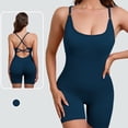 thumbnail image 2 of IROINNID Jumpsuit Shorts for Women Yoga Sports Solid Color Sportswear, Comfortable Jumpsuit One-piece Suit, 2 of 6
