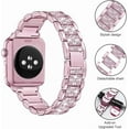 thumbnail image 3 of REQO Compatible with Apple Watch Band with Screen Protector Case, Jewelry Replacement Bands 46mm 45mm 44mm 42mm 41mm 40 mm 38mm 2 Pack Protective Cover for iWatch Series 10/9/8/7/6/5/4/3/2/1/SE Women, 3 of 5