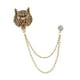 thumbnail image 3 of Pin de solapa de animal para hombre, broche retro, cadena de pin de solapa para sombrero, abrigo para hombre, mujer, hombre, fiesta Dorado, 3 of 8