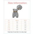 thumbnail image 2 of 9 Months Baby Girls Romper 12 Months Girls Bodysuit Infant Girls Sleeveless Summer Bodysuit Black and White Plaid Bodysuit, 2 of 9