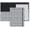 Black Dots, variant on Cute Clipboard Folio with Refillable Lined Notepad and Interior Storage Pocket for Office Stylish A4 Foldable Clipfolio - Black Dots