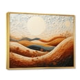 thumbnail image 2 of Designart "Beach Dune Dance Painting II" Modern Floater Framed Wall Decor, 2 of 7