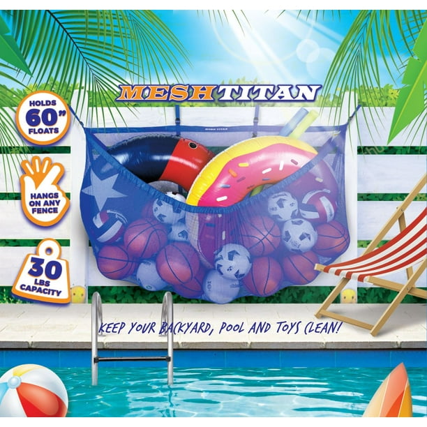 MESH TITAN Pool Float Storage Bag Organizer, Heavy Duty Adjustable
