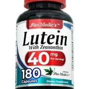 FITO MEDIC'S Lab | lutein |180 Capsules |40 mg| lutein 40mg | lutein and zeaxanthin supplements | concentrate extract | lutein 40 mg | lutein and zeaxanthin | zeaxanthin | Ultra high Absorption.