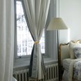thumbnail image 4 of 4 Pieces Curtain Tieback Feather Design Drapery Metal Feather Holdback Stretchable Drape Tie Alloy Curtain Holdback Decorative Curtain Tie Back Curtain Rope Tie for Drapes Home Decor, Silver Gold, 4 of 7