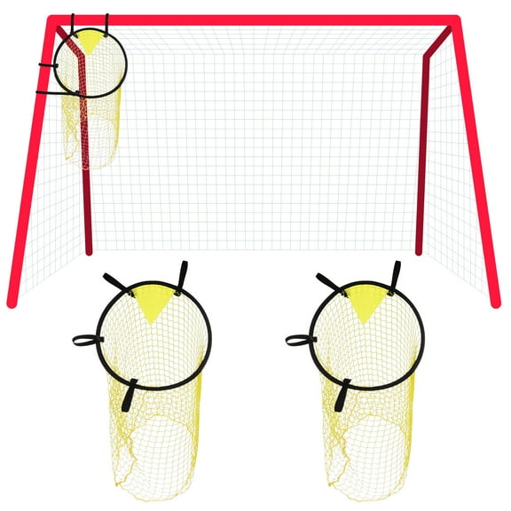2 Pcs Top Bins Football Targets Soccer Goal Net for Training Practice