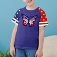 thumbnail image 2 of GERsome Boys Girls American Flag T-Shirts 4th of July Patriotic Tops Summer Casual Short Sleeve Crewneck Graphic Tee, 11-12 Years, 2 of 4