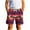 Orange, variant on OGLCCG Boy's Summer Boho Shorts Casual Tropical Print Drawstring High Waisted Shorts with Pocket Loose Vacation Beach Shorts 7-14 Years