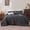 Dark Grey, variant on Sleep Zone Striped Jacquard Bedding Set Twin/Twin XL Size, 2 Piece Luxury Ultra Soft Comforter Set, Lightweight Breathable & Durable Black Bedding Set
