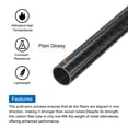 thumbnail image 4 of Uxcell 2Pcs Carbon Fiber Tubes 14 x 16 x 420mm Glossy Surface Rod 3K Roll Wrapped Round Tubing for RC Plane, 4 of 4