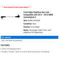 thumbnail image 2 of Front Right Stabilizer Bar Link - Compatible with 2013 - 2015 BMW ActiveHybrid 3 2014, 2 of 2
