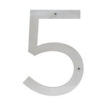 Sure-Loc Hnss6-5 6" Tall Address House Number '5' - Satin Stainless