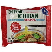 Sapporo Ichiban Noodle Instant Bag, Original, 3.5 Ounce (CASE of 24)