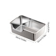 thumbnail image 2 of BBilaBu Stainless Steel Cats Litter Boxs,Half Enclosed High Wall Sides High Sides Easys to Clean,Non Sticks Odor Proof,Durables and Convenient, 2 of 5