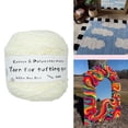 thumbnail image 3 of 200m Tufting Yarn Rug Craft Tapestry Fabricación de Madeja para amantes hechos a mano blanco Zulema Hilado de mechones, 3 of 8