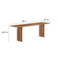thumbnail image 5 of 72 Inch Dining Table, Walnut, Wood, Rectangular, Kitchen Cafe Bistro Hospitality Restaurant, Modern Contemporary HB35903, 5 of 6