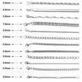 thumbnail image 3 of 12pzs Pulseras Acero Inoxidable Cubano Eslabón Plata Hombre, 3 of 4