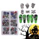 thumbnail image 3 of Dijes de esqueleto 3D para uñas, dijes de aleación para decoración de uñas de Halloween, calavera con diamantes de imitación, joyería para decoración de uñas, 4, 3 of 5
