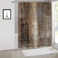 thumbnail image 2 of Brown Grey Abstract Art Decorative Shower Curtain, Brown Art Abstract Acrylic Painting Shower Curtain for Shower Stall Bathroom Waterproof Funny Shower Curtain with Grommets 72x72 Inch, 2 of 5