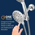 thumbnail image 2 of Sistema de ducha Waterpik One-Touch Dual 2 en 1 cromado 1.8 gpm, 2 of 9
