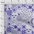 thumbnail image 2 of oneOone Rayon Dark Blue Fabric Asian Japanese Pattern Sewing Fabric By The Yard Printed Diy Clothing Sewing Supplies 56 Inch Wide, 2 of 5
