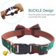 thumbnail image 3 of Paquete de 2 collares para perros con copos de nieve navideños, collares ajustables con pajarita y cascabeles para mascotas pequeñas, medianas y grandes, rojo y verde, 3 of 6