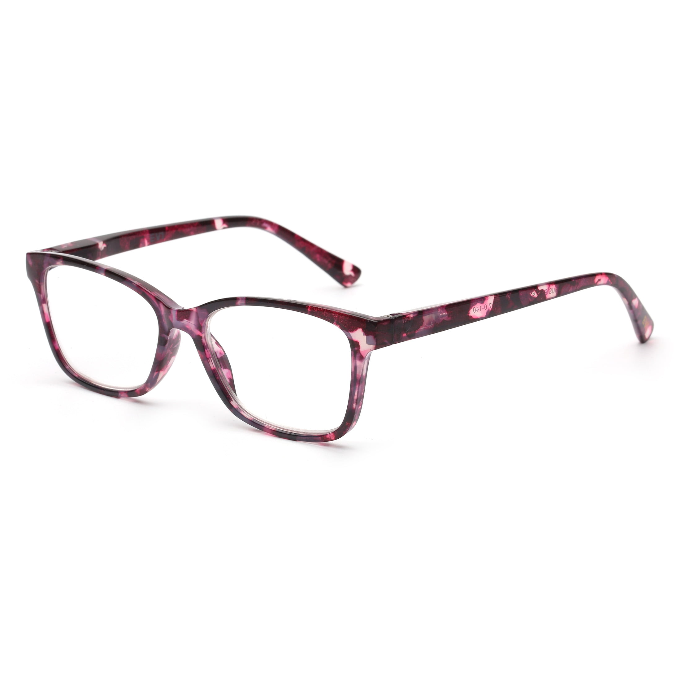 EV1 Maisie Purple Pink Tortoise 2.00 Reading Glasses with C