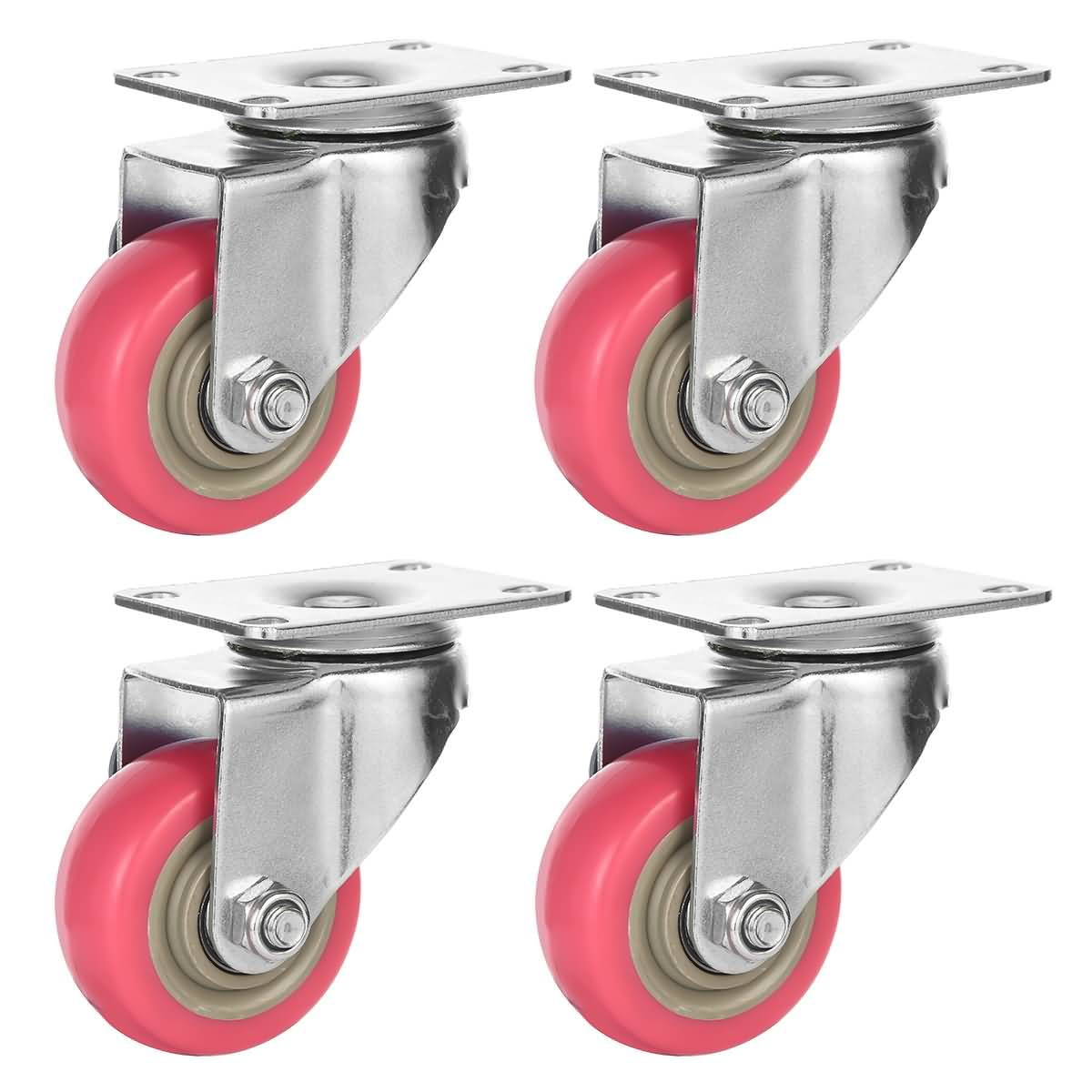 Color : Universal, Size : 75mm/3in Casters Castor Wheels Moving Wheels Heavy Duty Wheels for Furniture,Plate Trolley Wheels in Polyurethane,Double Bearing,with Screws,4 Pcs Color : Universal, Size : 75mm/3in Casters Castor Wheels Moving Wheels Heavy Duty Wheels for Furniture,Plate Trolley Wheels in Polyurethane,Double Bearing,with Screws,4 Pcs
