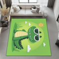 thumbnail image 4 of Area Rugs 6 X 9 ft Rug for Living Room Soft Non Slip Rug Low Pile Cartoon Cute Crocodile Printed Area Rugs Bedroom Farmhouse Dining Room, Home Decor Indoor Green, 4 of 7