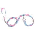 thumbnail image 1 of Unique Bargains Double Handle Nylon Dog Leash for Dogs Blue Pink Gradient Length 110-160cm Diameter 0.98 Inch, 1 of 5