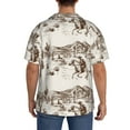 thumbnail image 5 of Fotbe Western Desert Cowboys3 print Short Sleeve Button Down Shirts for Men Casual Summer Beach Wrinkle Free Shirt-, 5 of 7