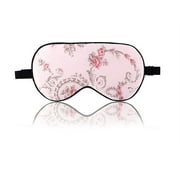 Natural Silk Sleeping Mask with Adjustable Strap Supersmooth Eye Mask