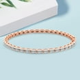 thumbnail image 6 of Diamond Tennis Bracelet | 10 Ct EGL Certified Lab Grown Diamond Bracelet Line 7" | 14K in Rose Gold | Aldea Oval Lab Diamond Tennis Bracelet | Prong Settings | FG-VS1-VS2 Quality | Friendly Diamonds, 6 of 7