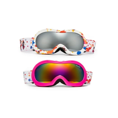 Cloud 9 -Professional Kids Ski Goggles Double Dual Lens Three Layers Foam UV400 Protection Anti-Fog Snowboarding Boys and Girls Snow Goggles Lots of Popular Colors to Choose