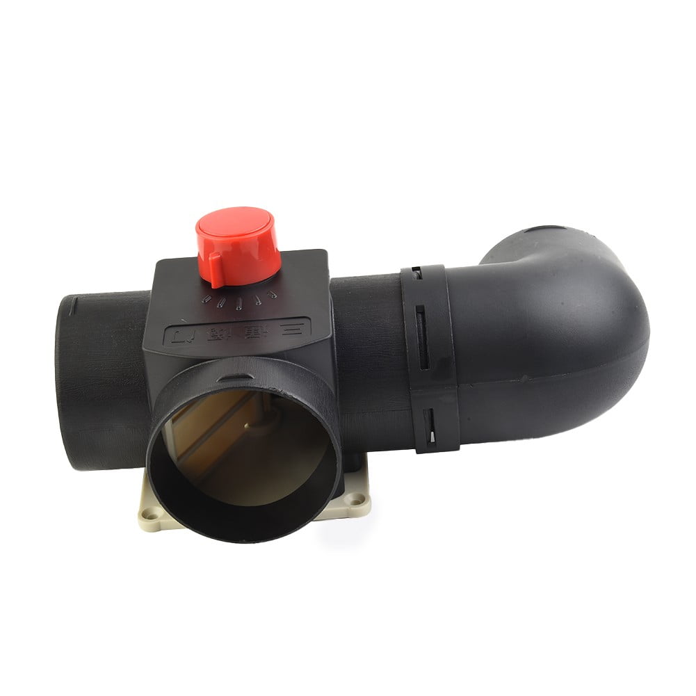 T Branch Air Vent Ducting For 75mm Diameter Ducting Plastic Black Diesel Heater Black Outlet Vent Hose Clip Replace-part