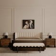 thumbnail image 4 of Moe's Home Collection Carson Dining Bench Metal in Beige, 4 of 7