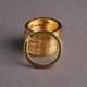 thumbnail image 2 of Anillo plano de oro galvanizado para colgar pulido, llavero de imitación de oro, protección de orificios para llavero, 2 of 3
