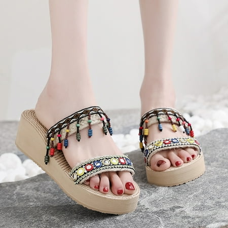 

Gubotare Bedroom Slippers Women Womens Sandals Vista | Vegan Leather Slides for Women With Cushion Bounce Footbed B 8