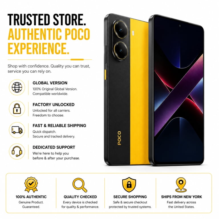 Xiaomi Poco X7 PRO 5G 256GB ROM 12GB RAM Dual SIM GSM Unlocked