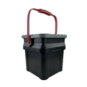 Hyper Tough 5 Gallon Heavy Duty Plastic Bucket Tote, Black