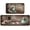 Coffee-green, variant on 2 Piece Floral Kitchen Decor Rugs Set, Farmhouse Country Flower Kitchen Rugs and Mats Non Skid Washable Absorbent Microfiber Kitchen Accessories Decoration Floor Mats 17"x47"+17"x30"