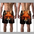 thumbnail image 3 of luoweisi Men's Beach Shorts Quick Dry Swim Trunks with Mesh Lining Fox XL, 3 of 5