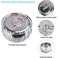 thumbnail image 5 of ZPATECH Veggie Vegetable Steamer Basket, Folding Steaming Basket, Metal Stainless Steel Steamer Basket Insert, Collapsible Steamer Baskets for Cooking Food, Expandable Fit Various, 5 of 6