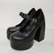 thumbnail image 4 of Sentido de las mujeres del banquete personal Hebilla Boca baja Grueso Tacón alto Grueso con zapatos individuales Wmkox8yii hfjk3861, 4 of 9