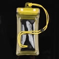 thumbnail image 1 of Bolsa impermeable para teléfono móvil, ligera, multifuncional con cordón para Rafting Amarillo, 1 of 8