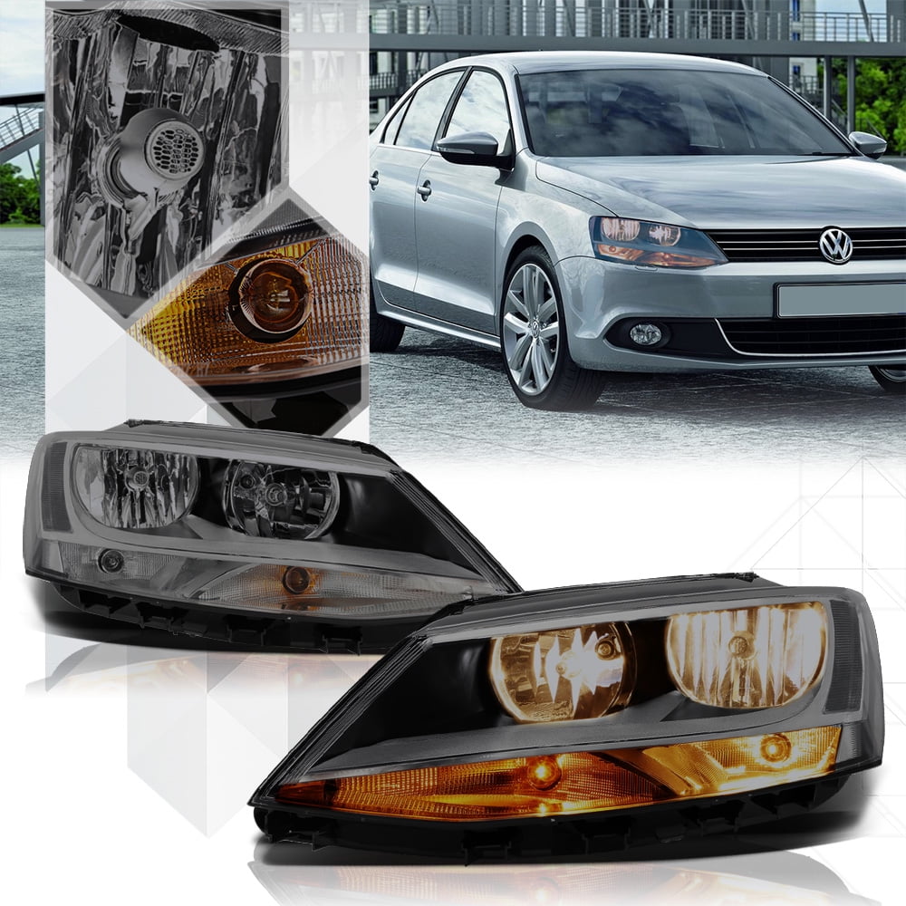 Smoke Tinted Headlight Clear Corner Turn Signal Reflector for 1117 VW